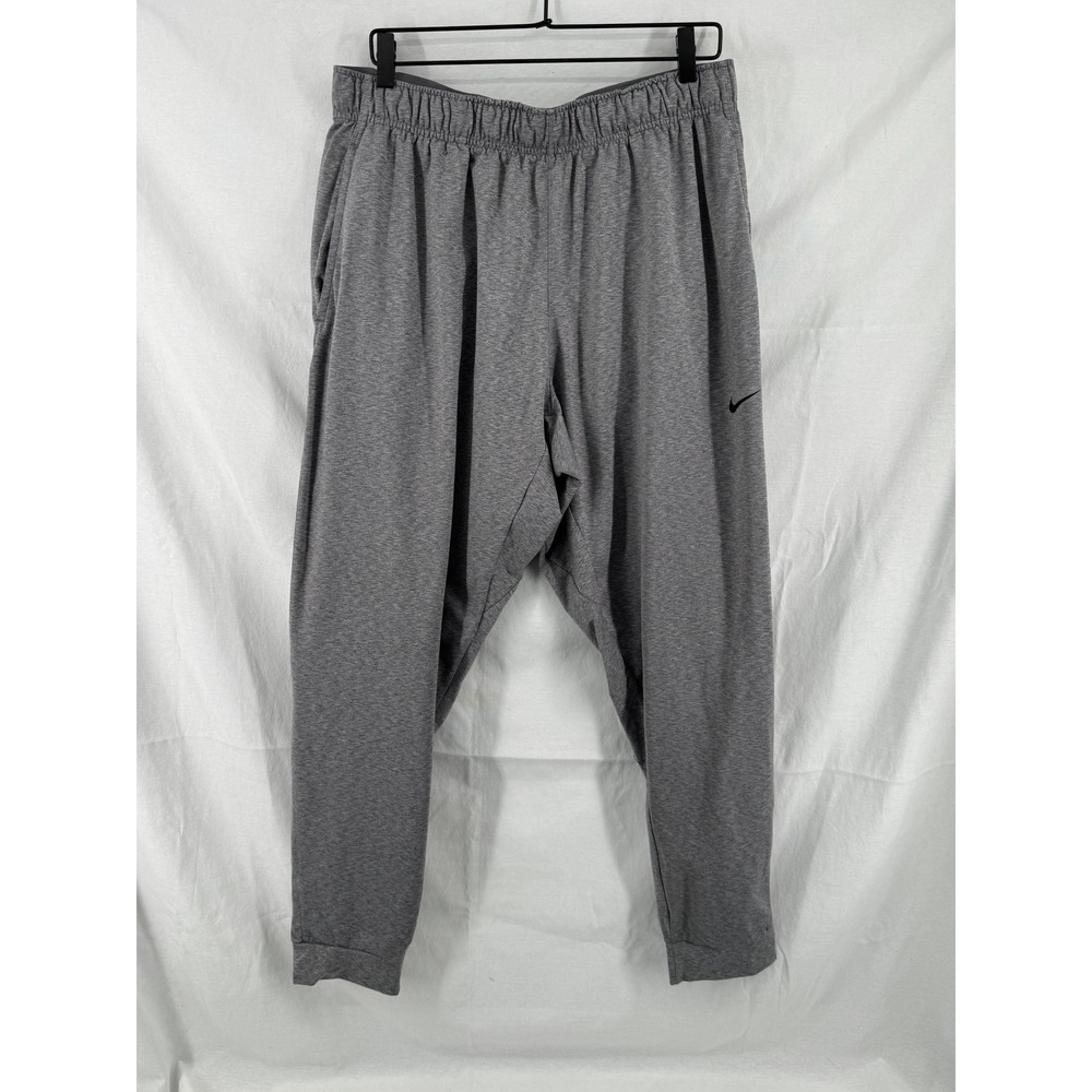Nike Dri-FIT Mens Training Pants XXL Gray Heathered Joggers RN56323